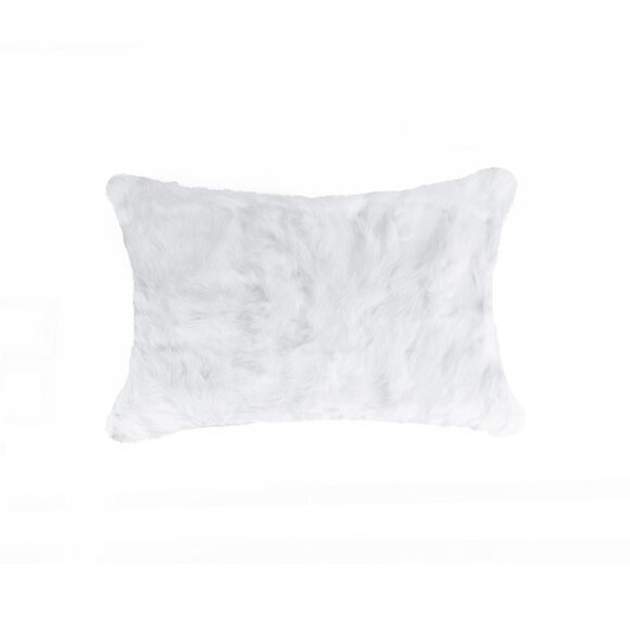 Natural Home Decor Classic Rabbit Pillow | 1-Piece | White | 12"x20" - Picture 1 of 3